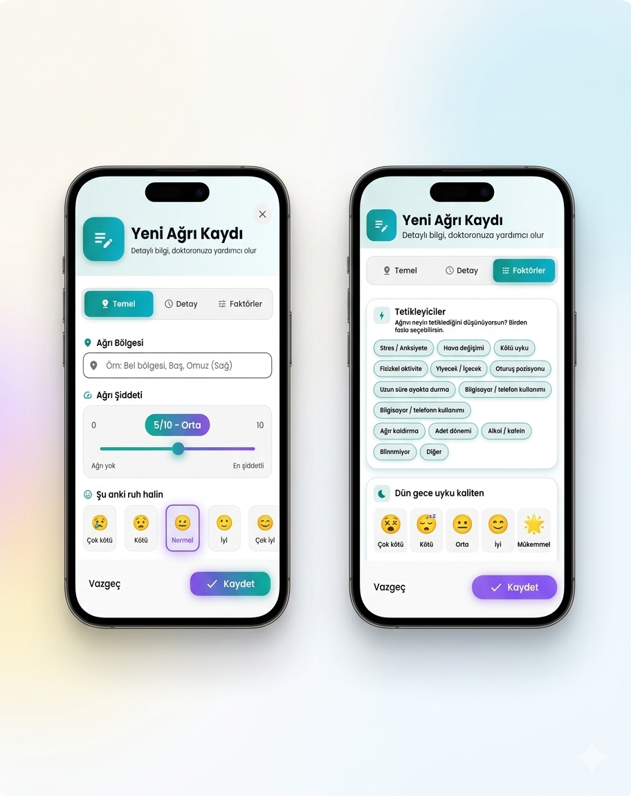 Tanıyo Ağrı Kaydı Mockup